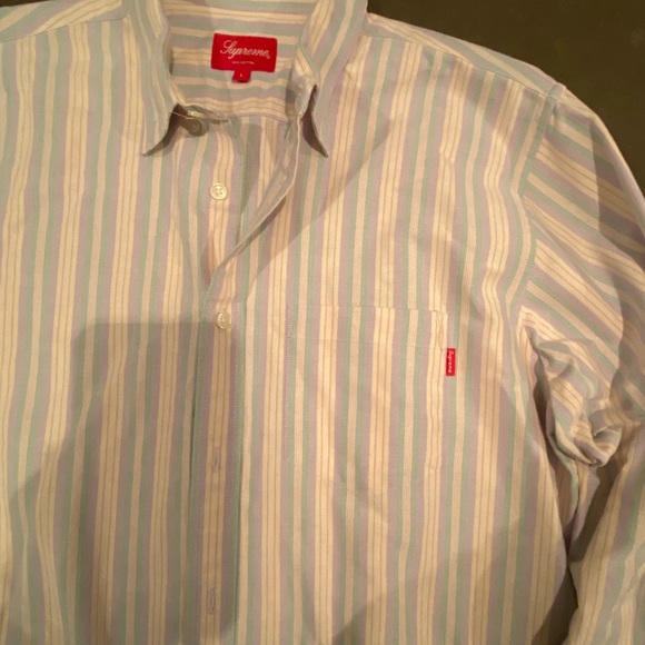 Supreme Long Sleeve Button Up Shirt - Men - Size Large - Picture 2 of 4